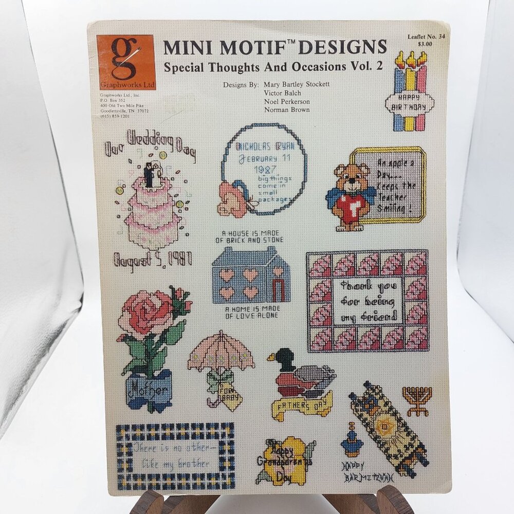 Mini Motif Designs Special Thoughts & Occasions Vol. 2 Cross Stitch Patterns